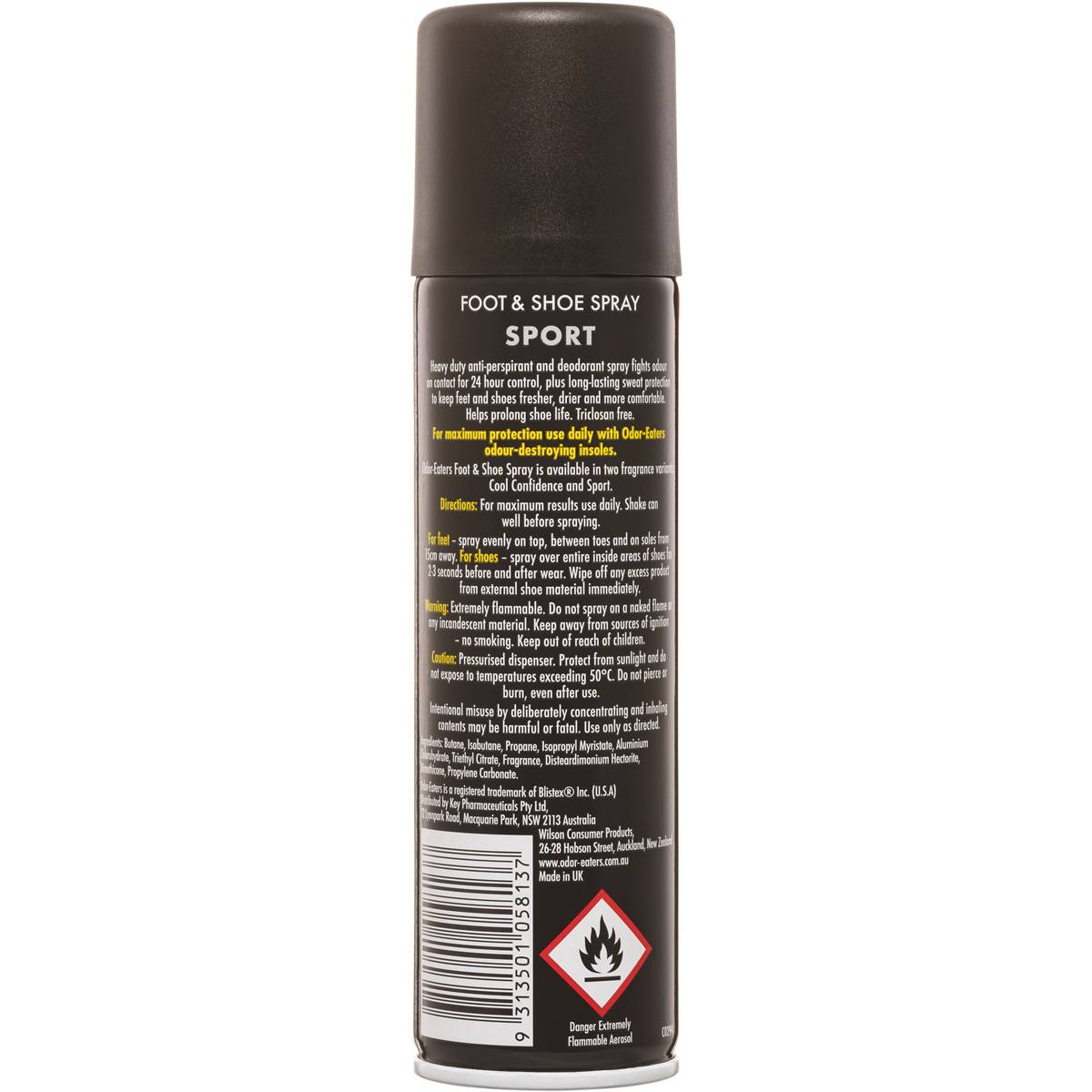 Odor Eaters Foot & Shoe Spray Sport 150ml