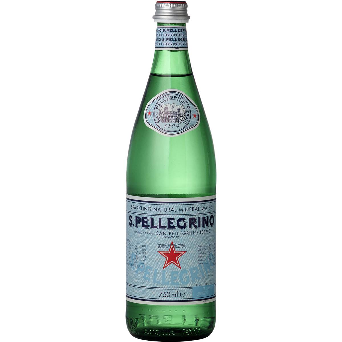 Sanpellegrino Sparkling Natural Mineral Water 750mL