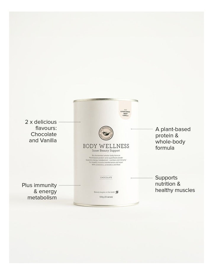 Body Wellness Inner Beauty Support Chocolate Protein Powder 500g