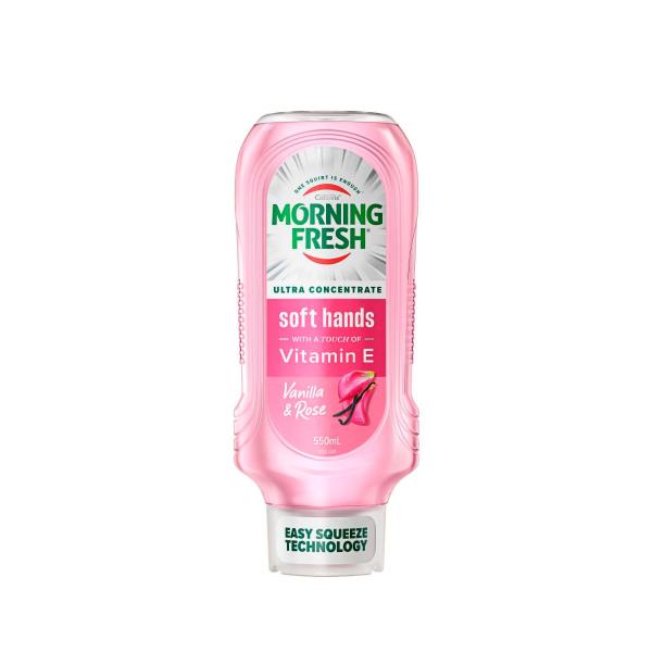 MORNING FRESH EASY SQUEEZE SOFT HANDS VANILLA ROSE DISHWASHING LIQUID 550ML