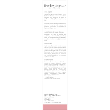 Freshwater Farm Australia Rosewater Hand Cream 100mL