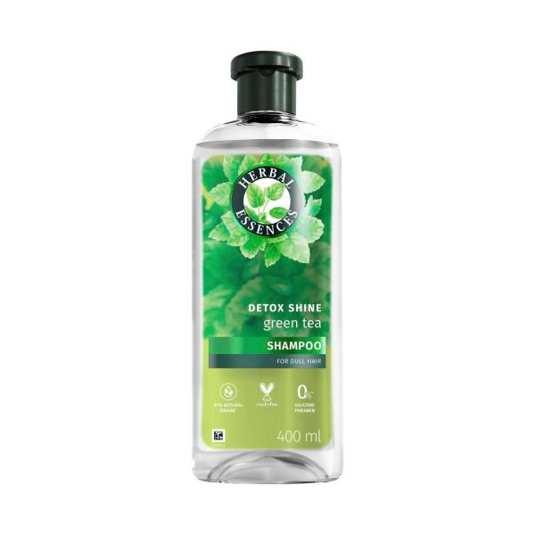 HERBAL ESSENCES SHAMPOO DETOX SHINE GREEN TEA HAIRCARE 400 ML