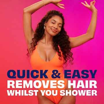 Nair Hair Removal Shower Cream Sensitive Coconut Oil 357g
