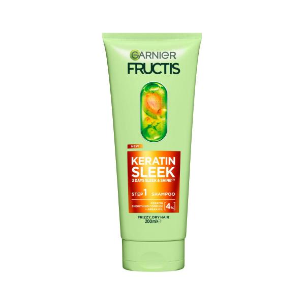 GARNIER FRUCTIS KERATIN SLEEK SHAMPOO 200ML