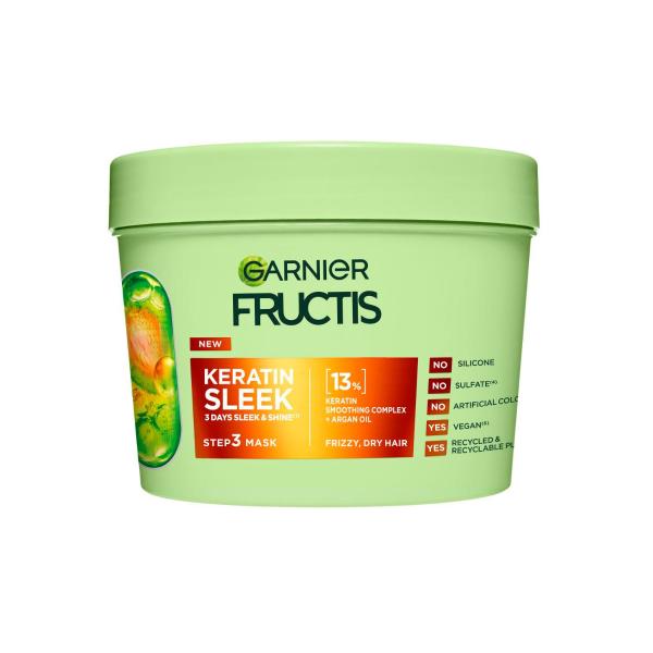 GARNIER FRUCTIS KERATIN SLEEK MASK 370ML