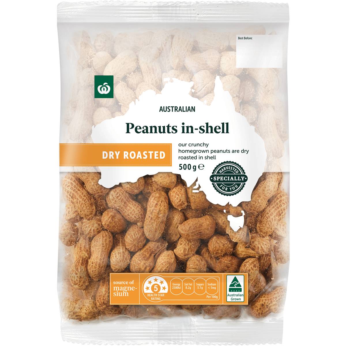 Woolworths Peanuts In Shell 500g
