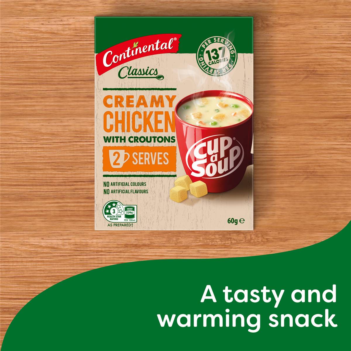 Continental Classics Cup a Soup Creamy Chicken With Croutons 60g