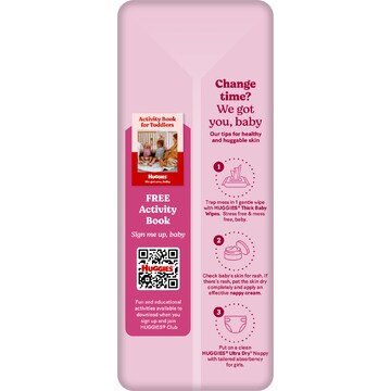 Huggies Ultra Dry Nappies Girls Size 5 (13-18kg) 32 pack