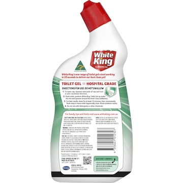White King Toilet Gel with added Stain Remover Eucalyptus 700mL