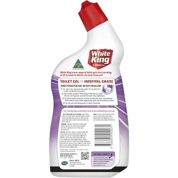 White King Toilet Gel With Added Stain Remover Lavender 700mL