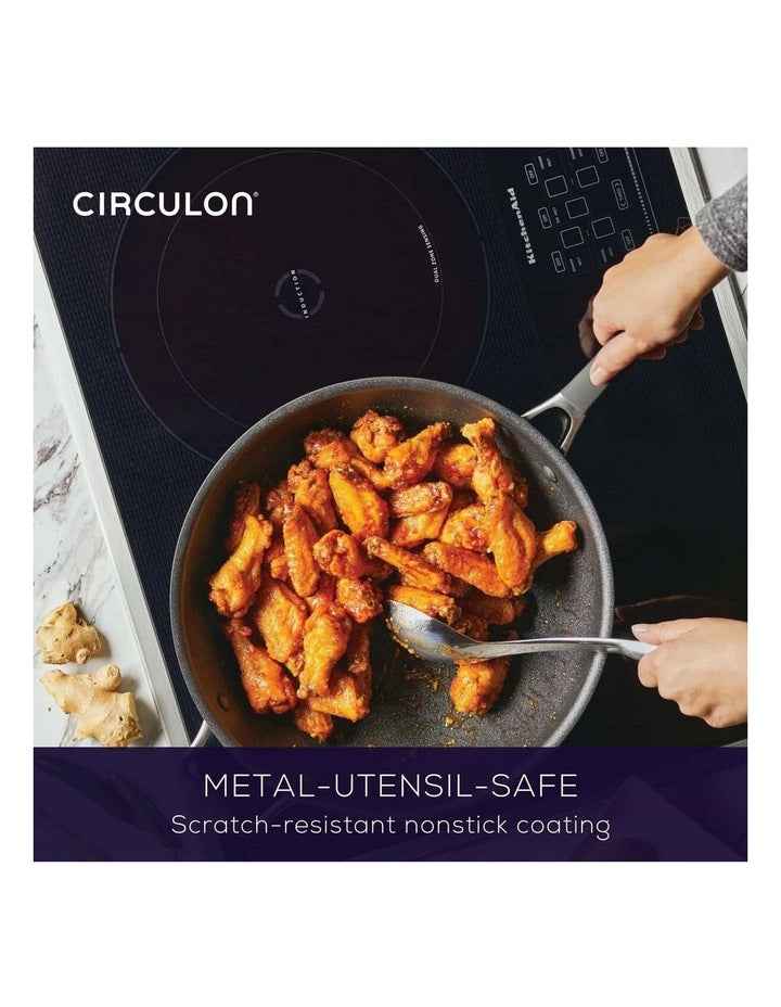 ScratchDefense A1 Nonstick Induction Covered Sauteuse 28cm 4.7L in Grey