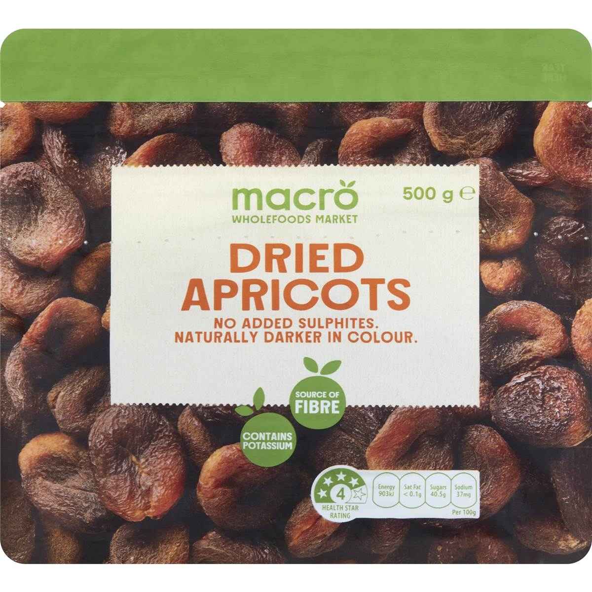 Macro Dried Apricots 500g