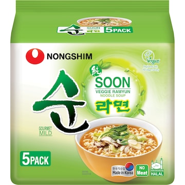 Nongshim Veggie Soon 5 pack