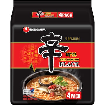 Nongshim Shin Black 4 pack