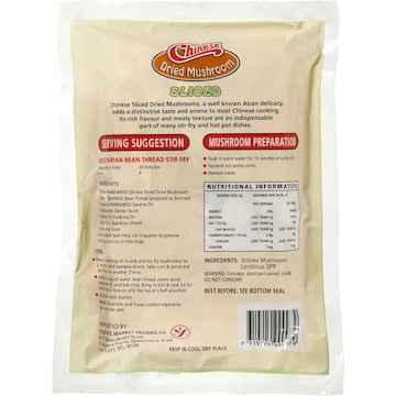 Pandaroo Ingredients Mushroom Chinese Sliced 40g