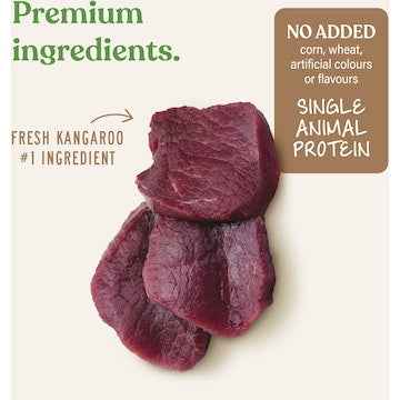 Open Paddock Wild Kangaroo Jerky Strips Dog Treats 100g