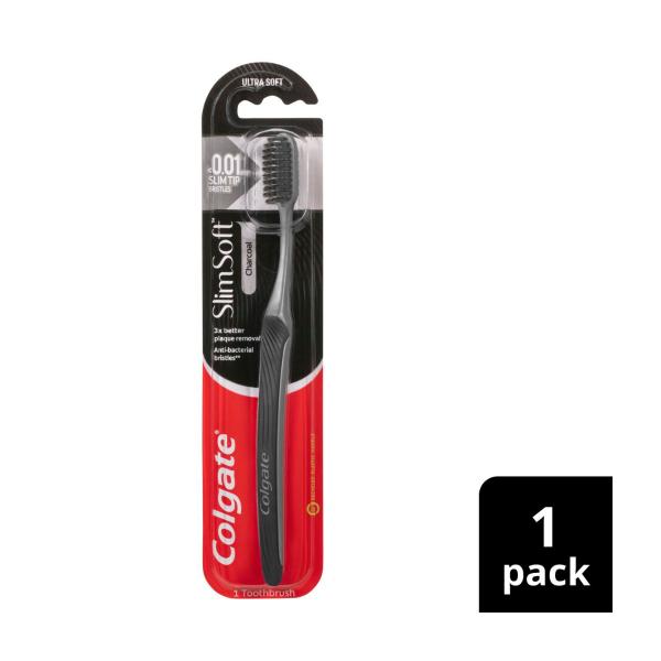 Slim Soft Charcoal Toothbrush