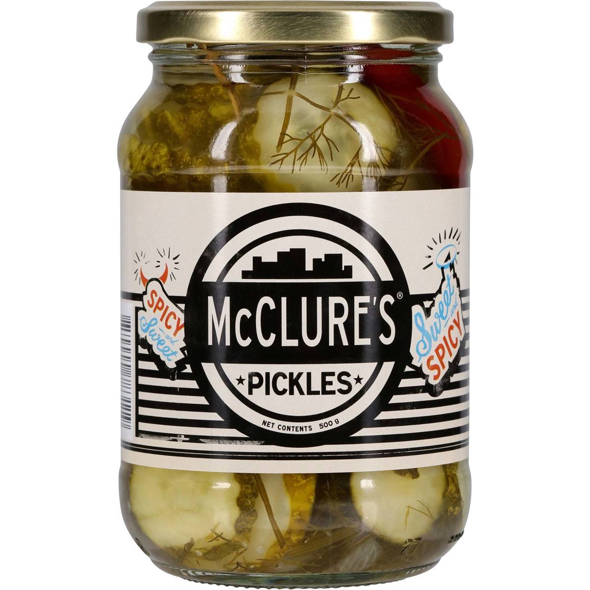 McClure's Sweet & Spicy Pickles 500g