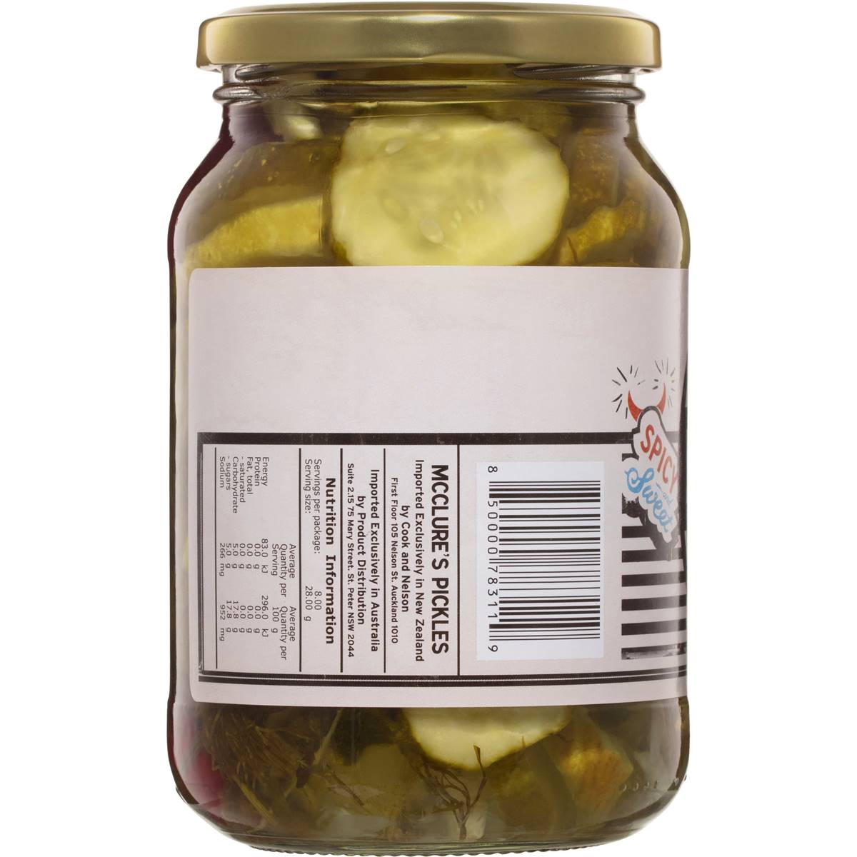 McClure's Sweet & Spicy Pickles 500g