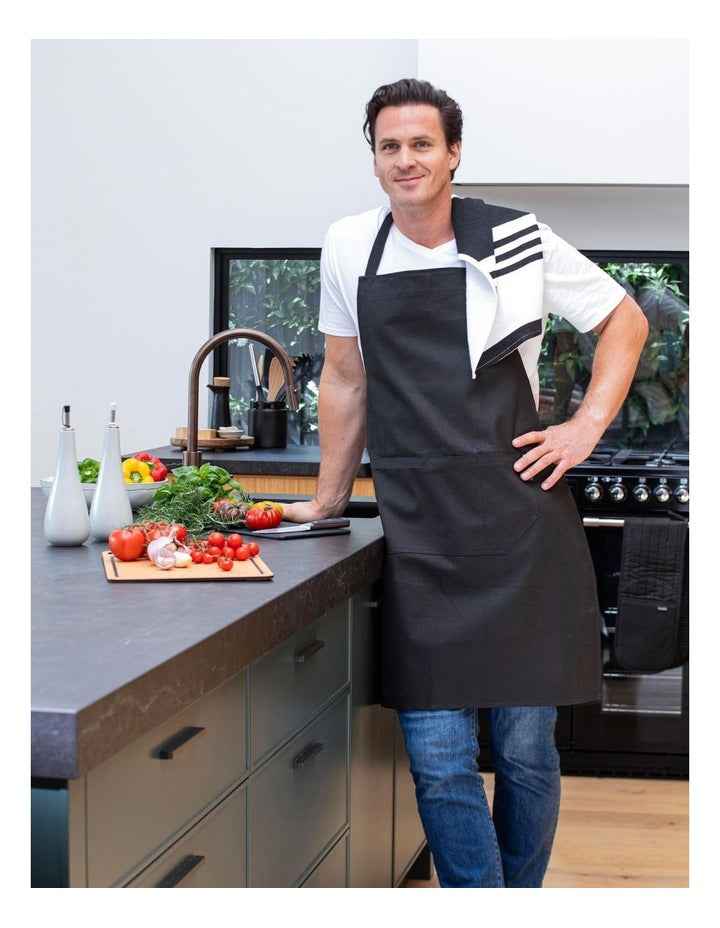 Lennox Black Double Oven Mitt in Black