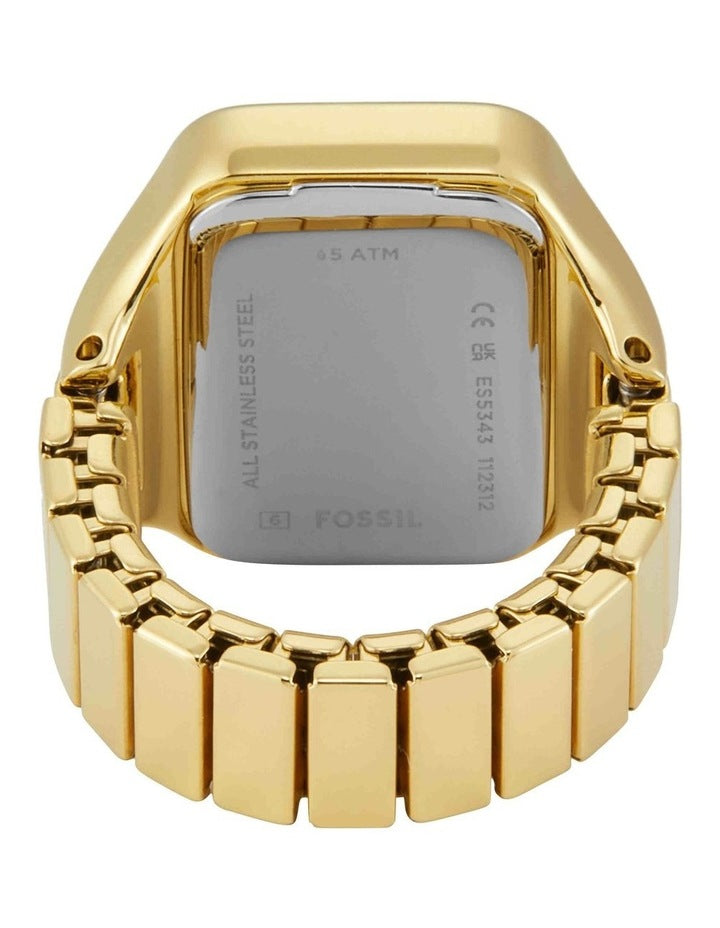 ES5343 Raquel Watch Ring Analogue Watch in Gold-Tone