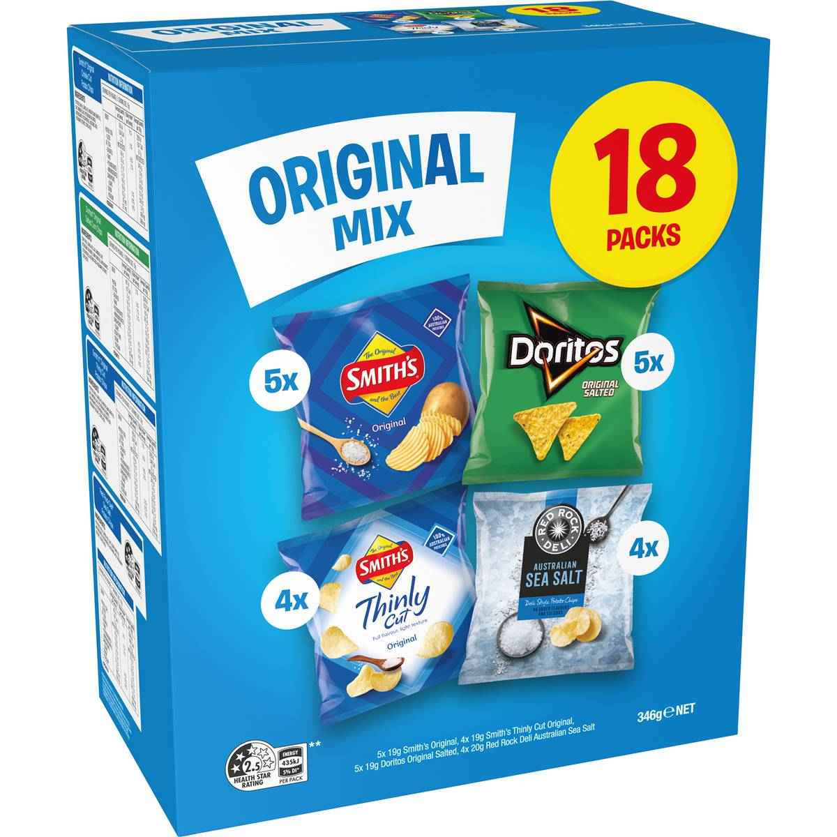 Smith's Multipack Variety Original Salted Mix 18 pack