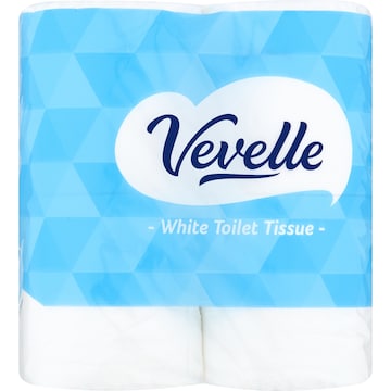 Vevelle White 2 Ply Toilet Tissue 12 pack