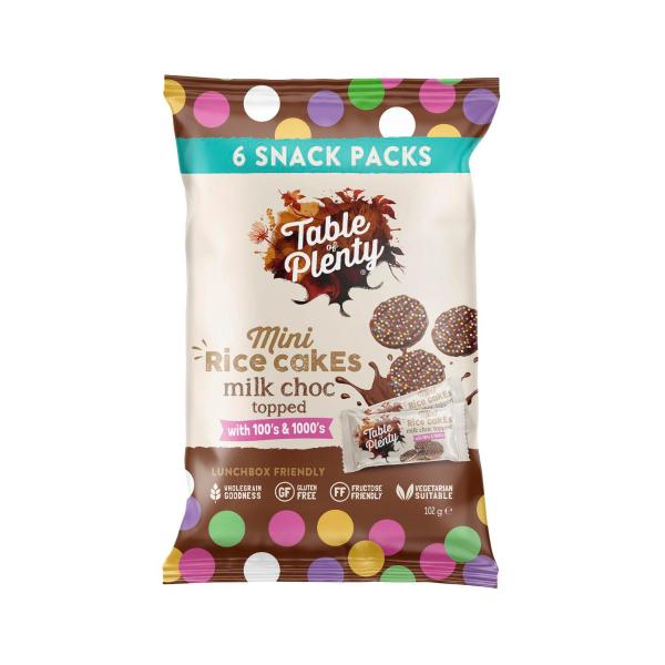 TABLE OF PLENTY MINI RICE CAKES 100S & 1000S SNACK PACKS 102G