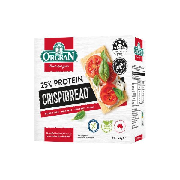 ORGRAN PROTEIN CRISPIBREAD 125G