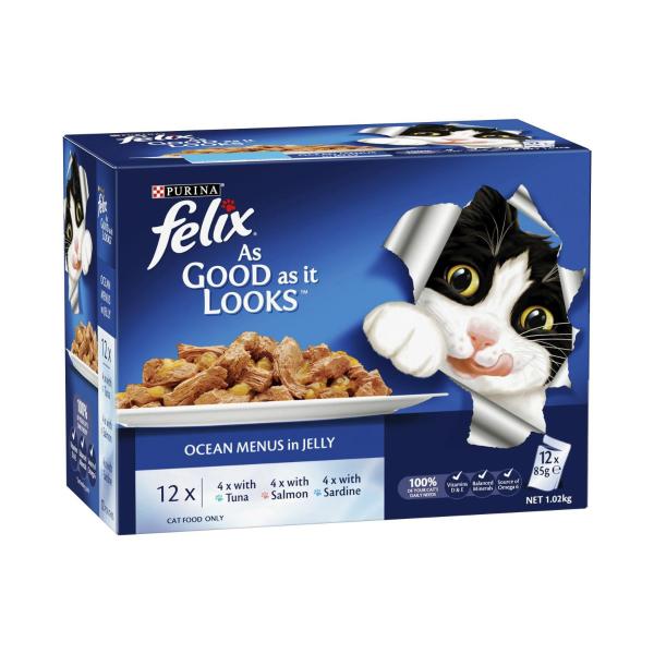 Felix As Good As It Looks Ocean Menu Cat Food