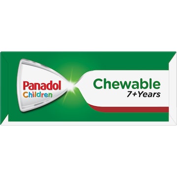 Panadol Children 7+ Years Chewable Tablet Pain Relief 12 pack
