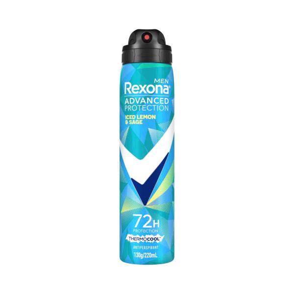 REXONA MEN ADVANCED DEODORANT THERMO ICED LEMON & SAGE 220ML