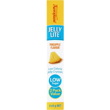 Aeroplane Jelly Lite Crystals Pineapple 9g x 2 pack