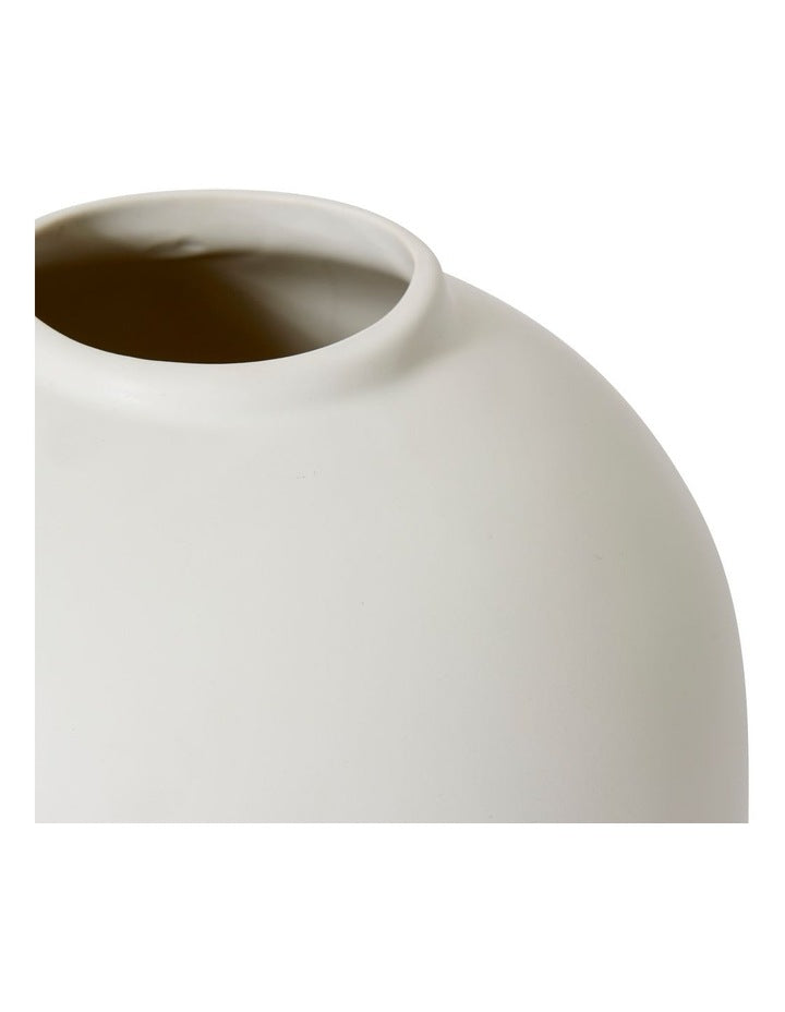 Benito Vase 20cm in White