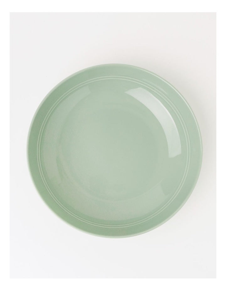 Avenue Shallow Serving Bowl in Sage Green