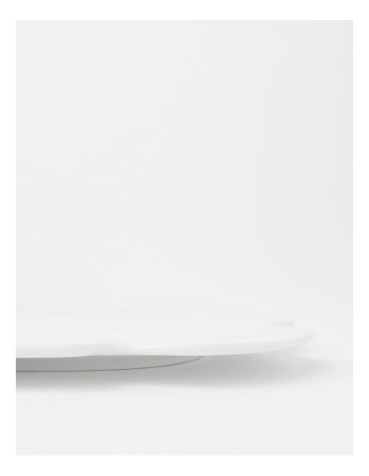 Cabbage Charger Plate in White
