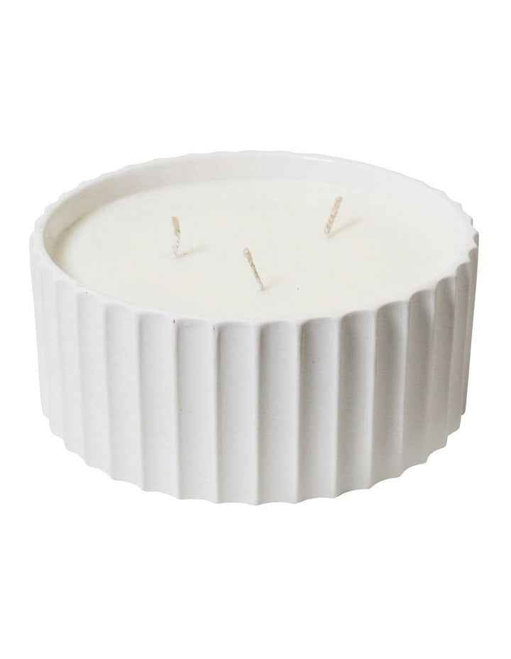 Lume Large 3 Wick Candle 15.5cm in White