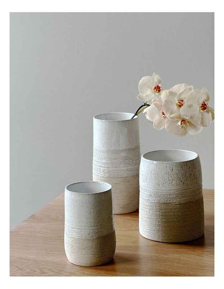 Terrain Vase Medium 16x20cm in White