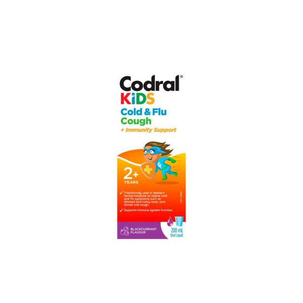 CODRAL KIDS COLD & FLU COUGH + IMMUNITY SUPPORT