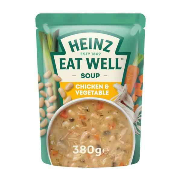 HEINZ EAT WELL SOUP POUCH CHICKEN & VEGETABLE 380G