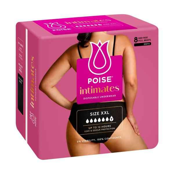 POISE CONTINENCE PANTS SIZE XX LARGE 8 PACK
