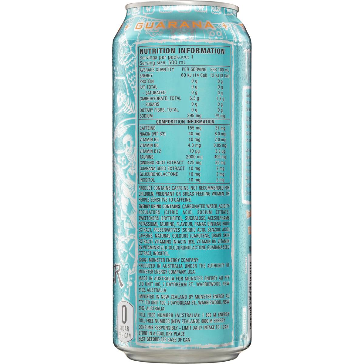 Monster Energy Drink Ultra Fiesta Mango Flavour 500mL