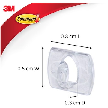 3M Command Decorating Clips Clear 20 pack