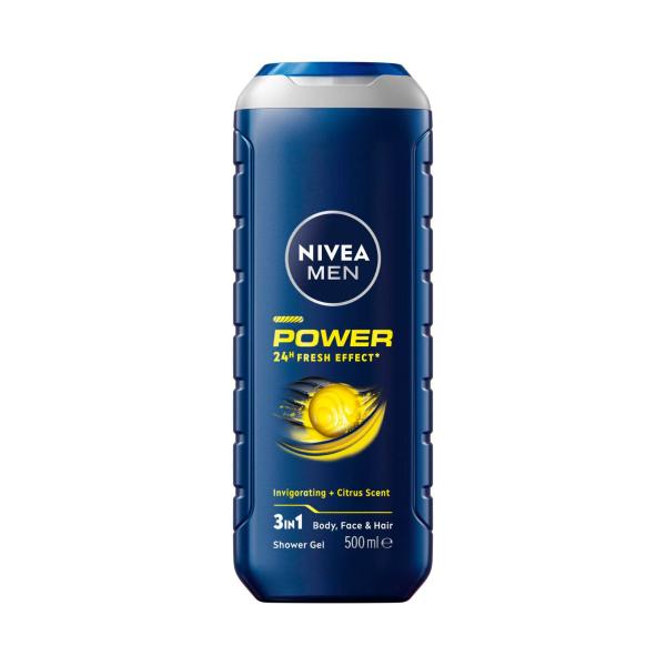 NIVEA MEN POWER SHOWER GEL 500ML