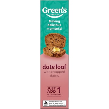 Green's Cake Mix Traditional Date Loaf 415g