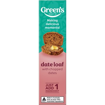 Green's Cake Mix Traditional Date Loaf 415g