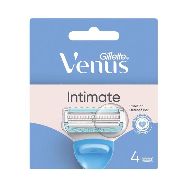 GILLETTE VENUS INTIMATE HAIR & SKIN RAZOR BLADE 4 PACK