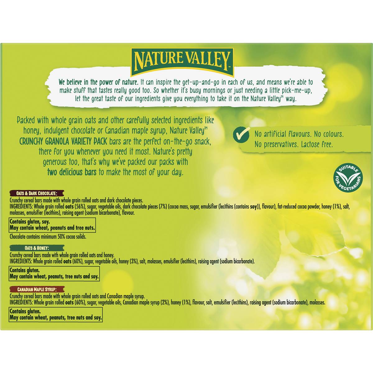 Nature Valley Crunchy Family Variety Granola Bars 42g x 12 pack