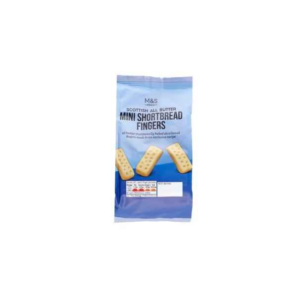 M&S MINI SHORTBREAD FINGERS 125G