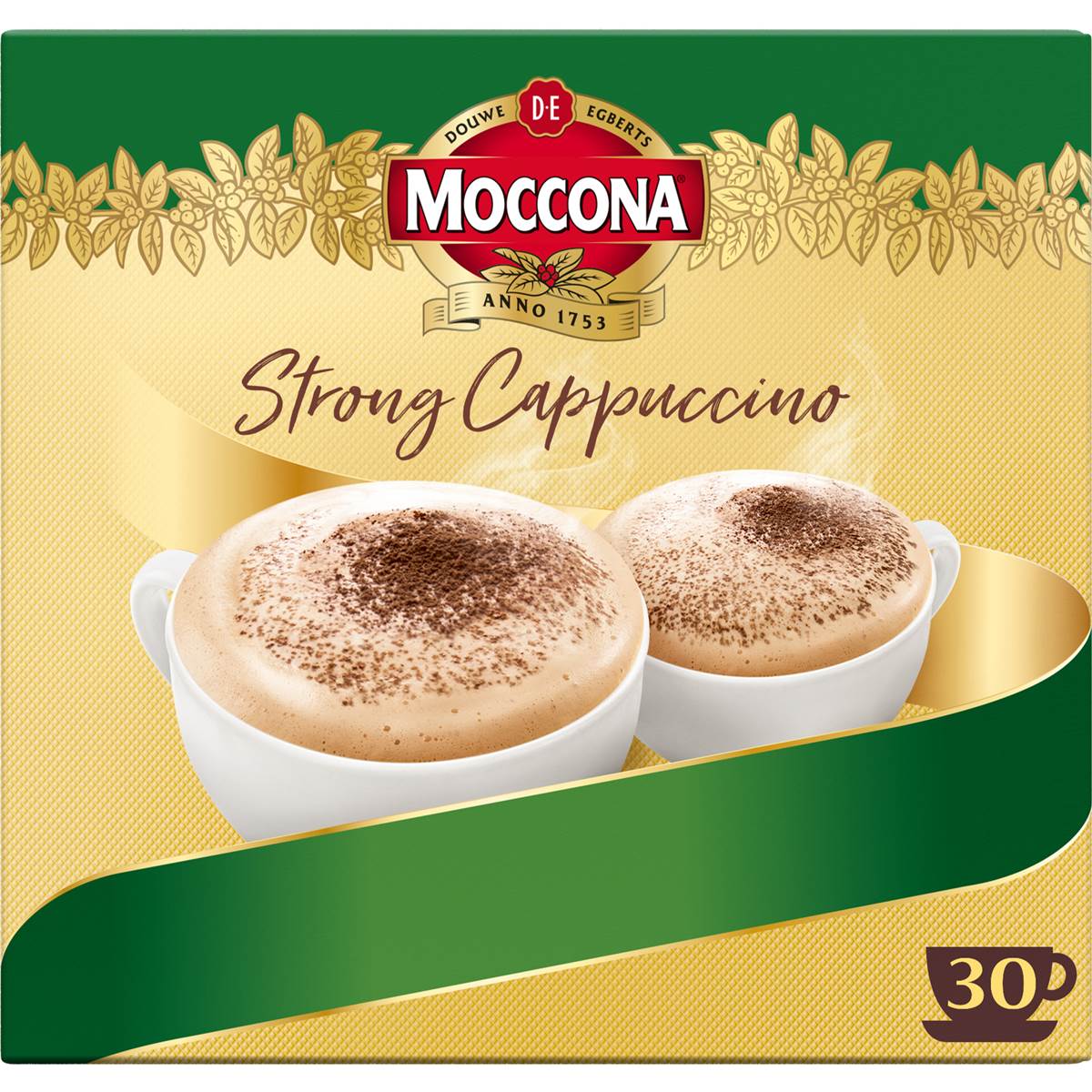 Moccona Coffee Sachets Strong Cappuccino 30 Pack